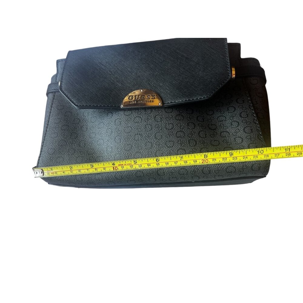Guess Black Handbag with Logo Cross Body Detachable Strap and Tag - Picture 9 of 16
